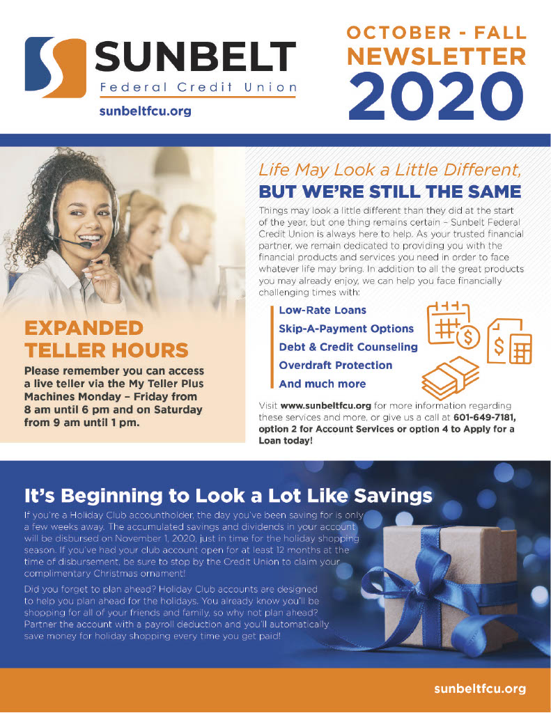 Fall Newsletter Page 1